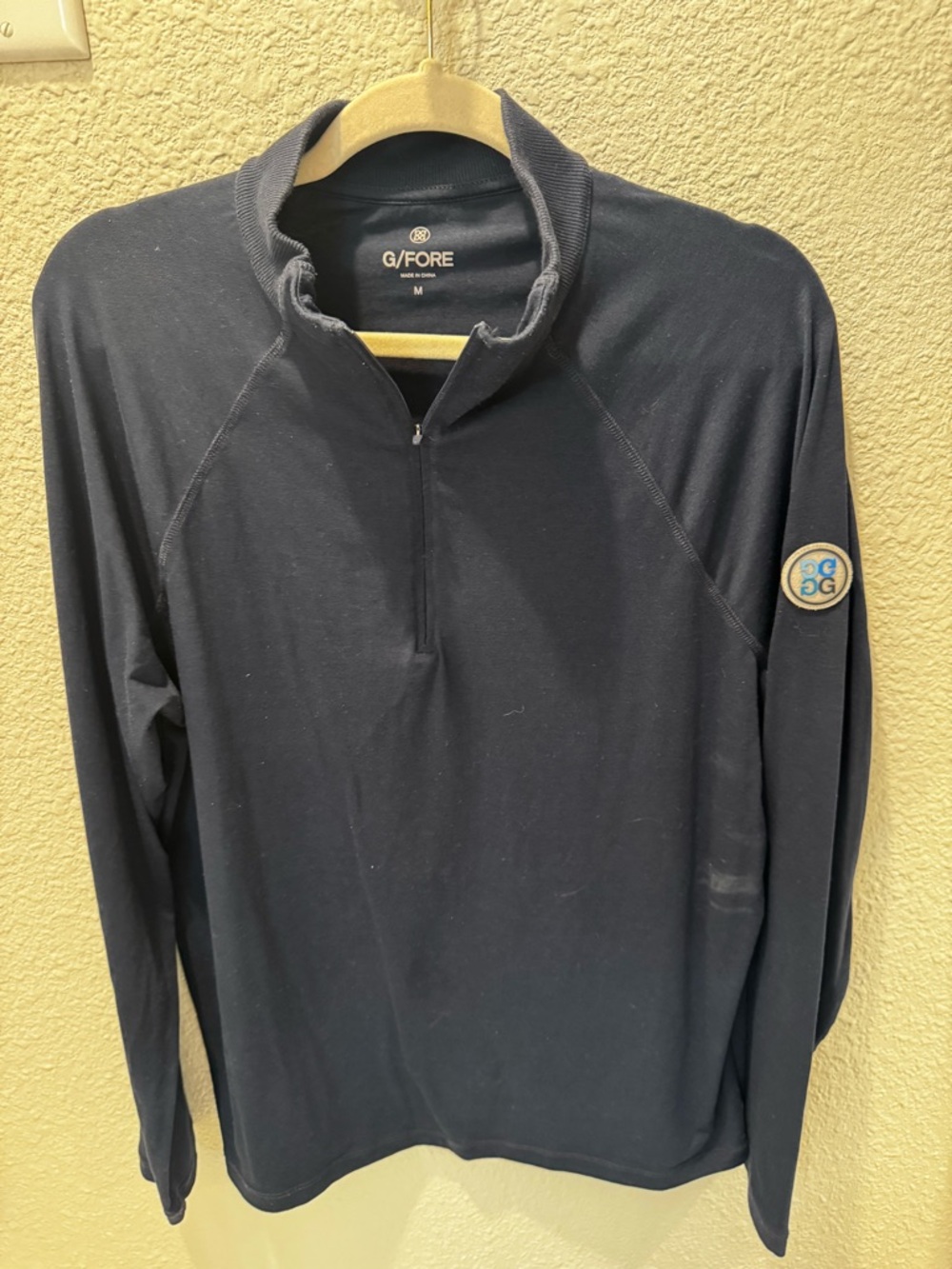 G/FORE Navy Half-Zip Performance Golf Midlayer